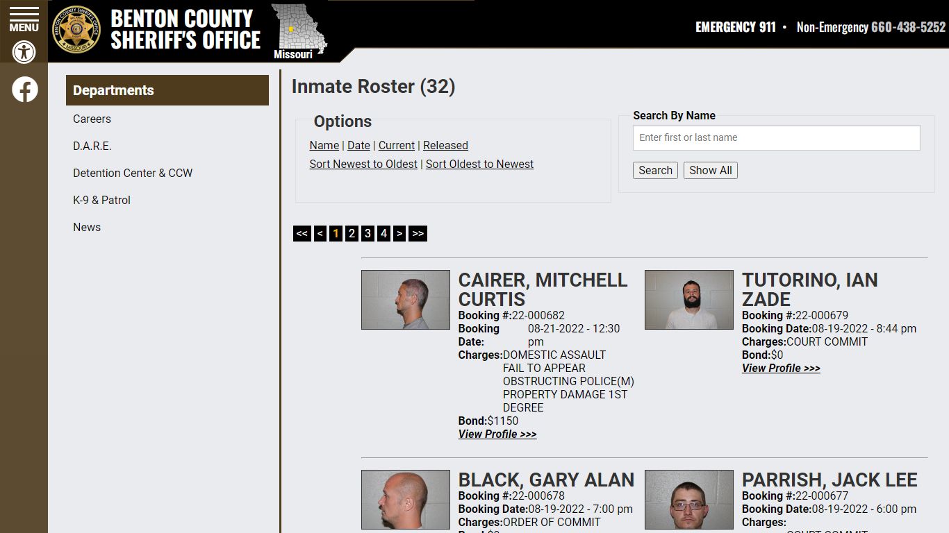 Inmate Roster - Current Inmates Booking Date Descending - Benton County ...